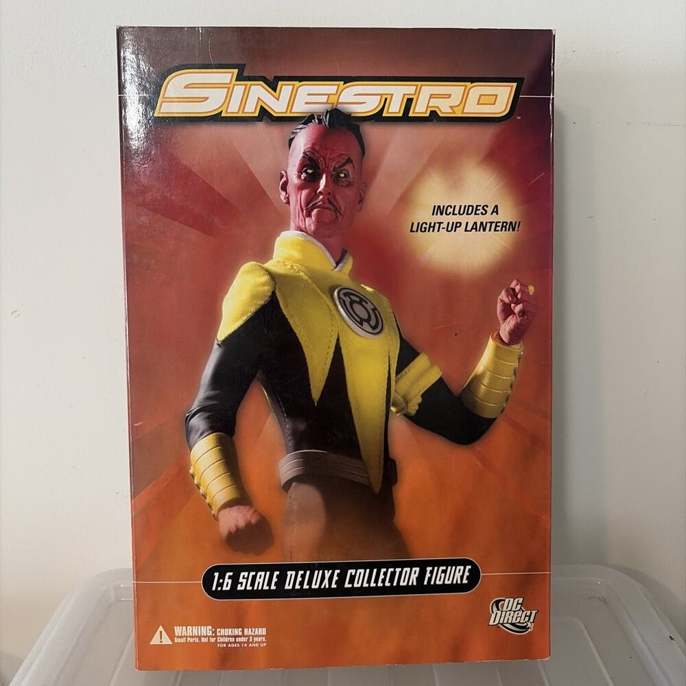 Vintage DC Direct Sinestro 1:6 Scale Deluxe Action Figure NIB